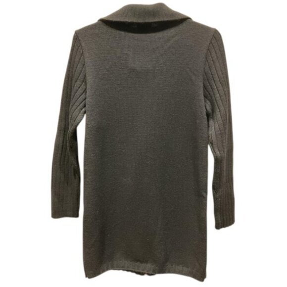 Liberty Island black long full zip sweater size L - Picture 3 of 3